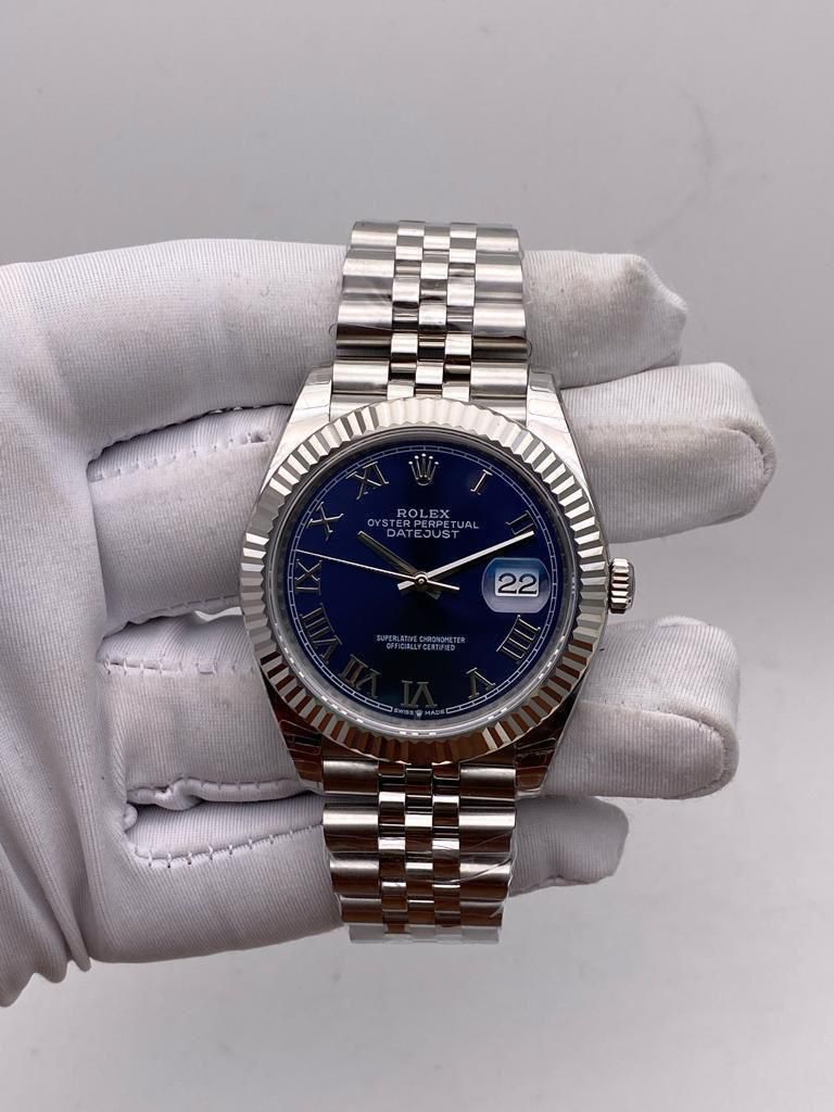 Rolex Datejust 41 Ref.: 126334 Azzuro Roman Dial