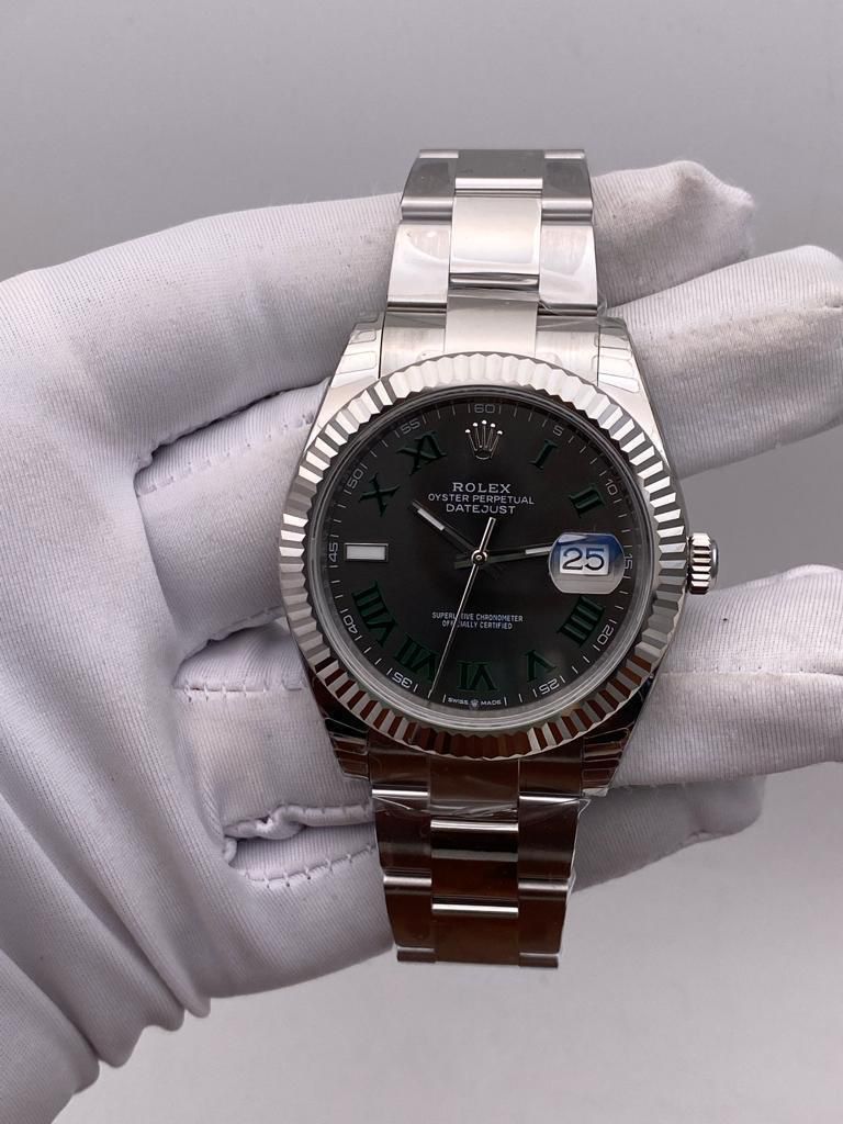 Rolex Datejust 41 Wimbledon Dial 126334 Oyster Bracelet