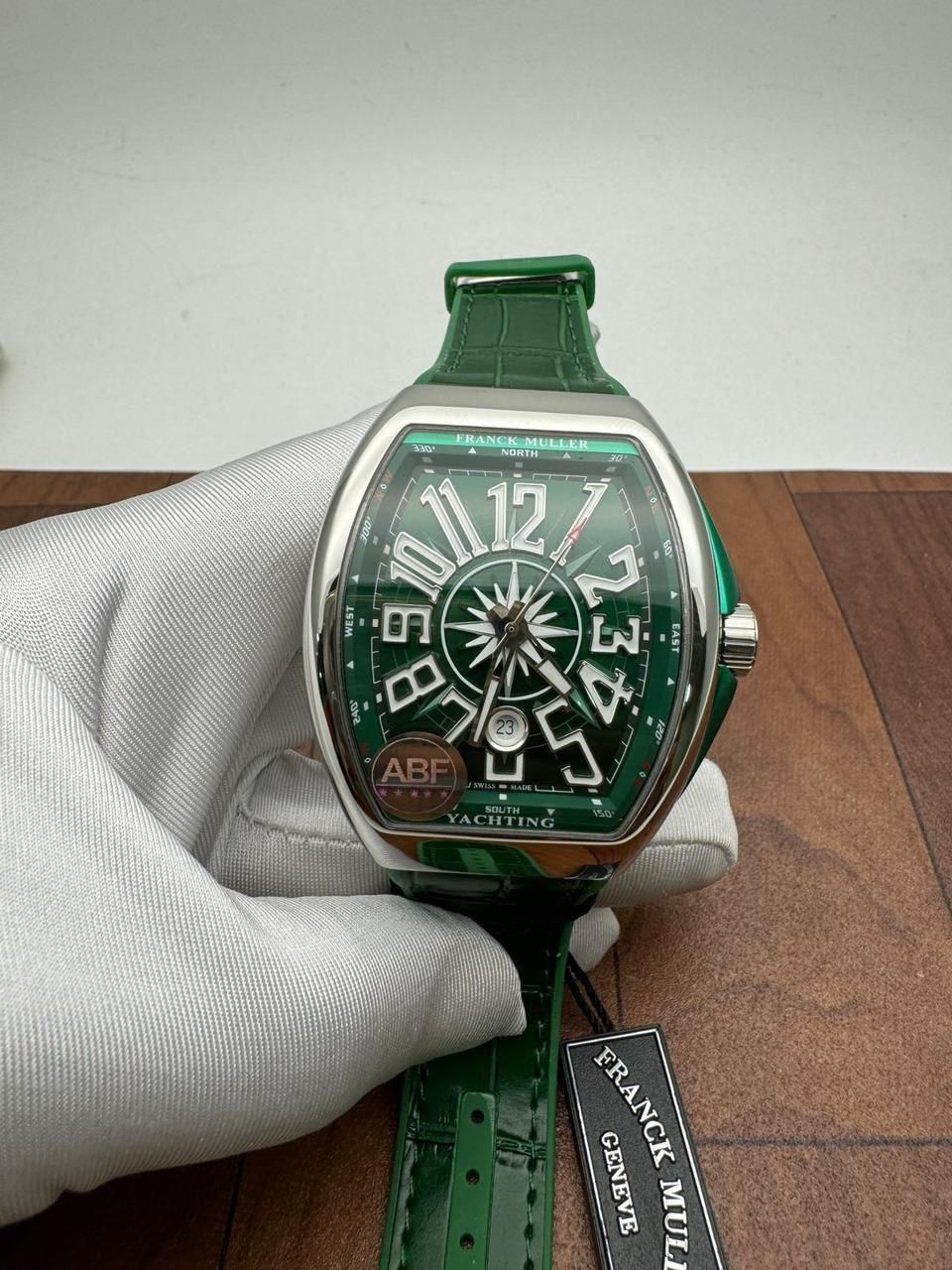 Franck Muller Vanguard Yachting Automatic GREEN Dial Men's Sc Dt Ac Yacht