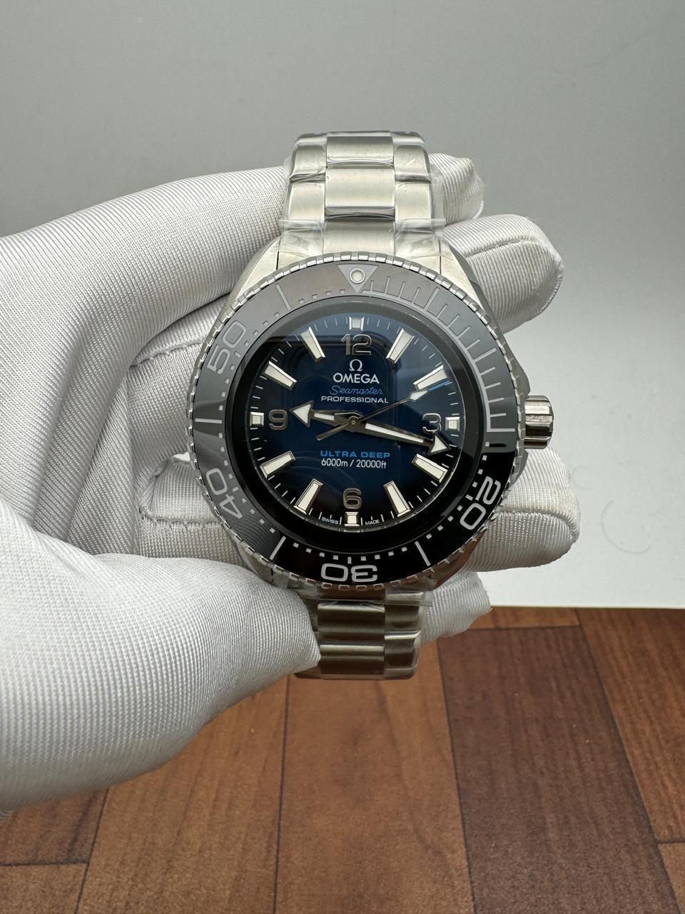 Seamaster Planet Ocean 6000M 45.5 mm, O‑MEGASTEEL