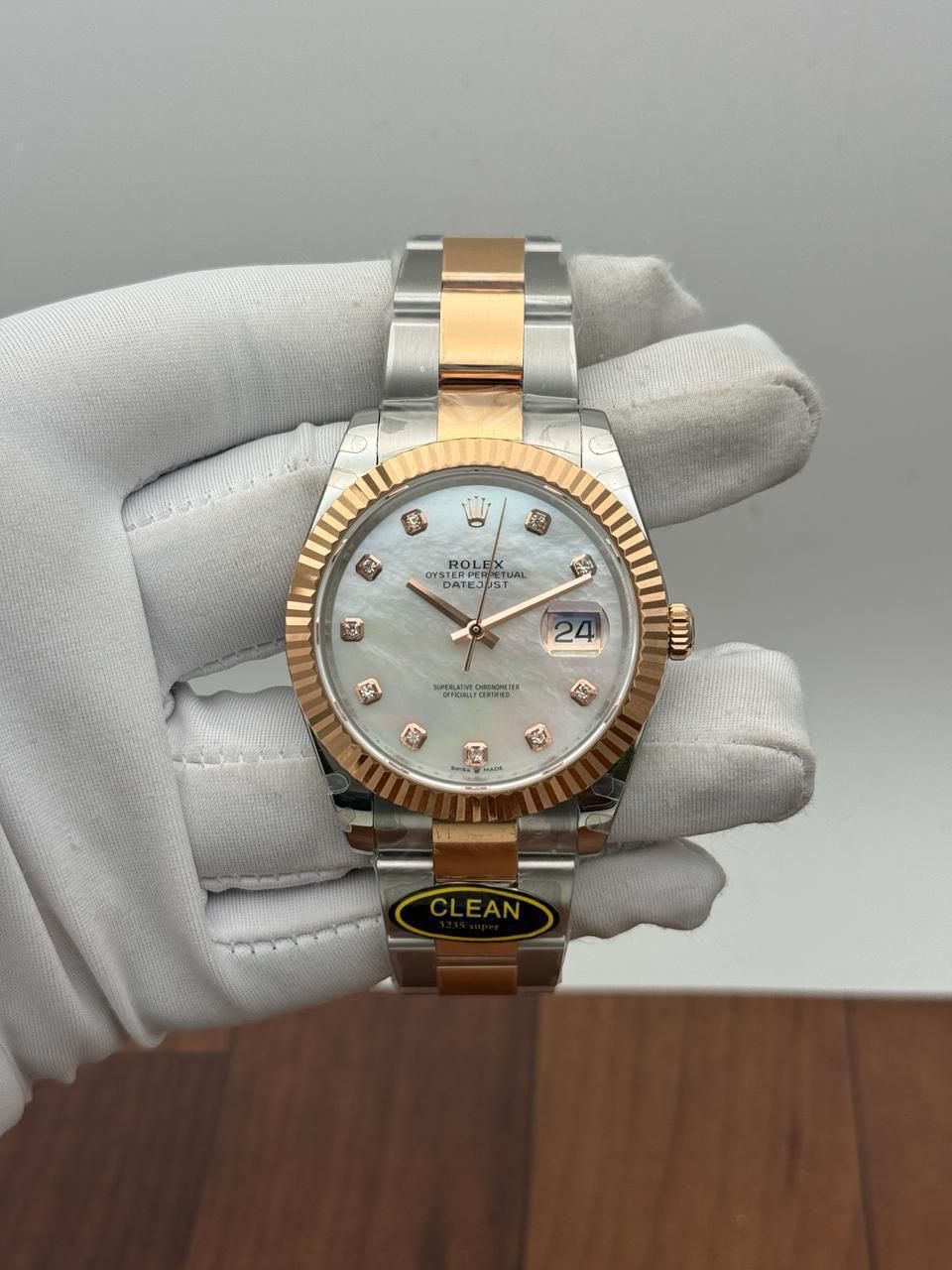 Rolex Datejust 41 126331 Sundust Diamond Dial 18k Rose Gold