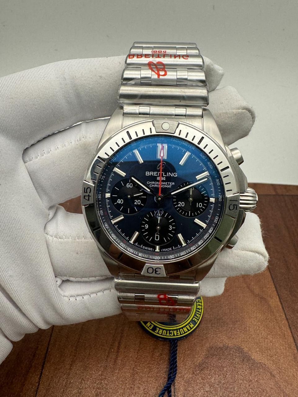 Breitling Chronomat 42 B01 42 Blue Dial AB0134101C1A1