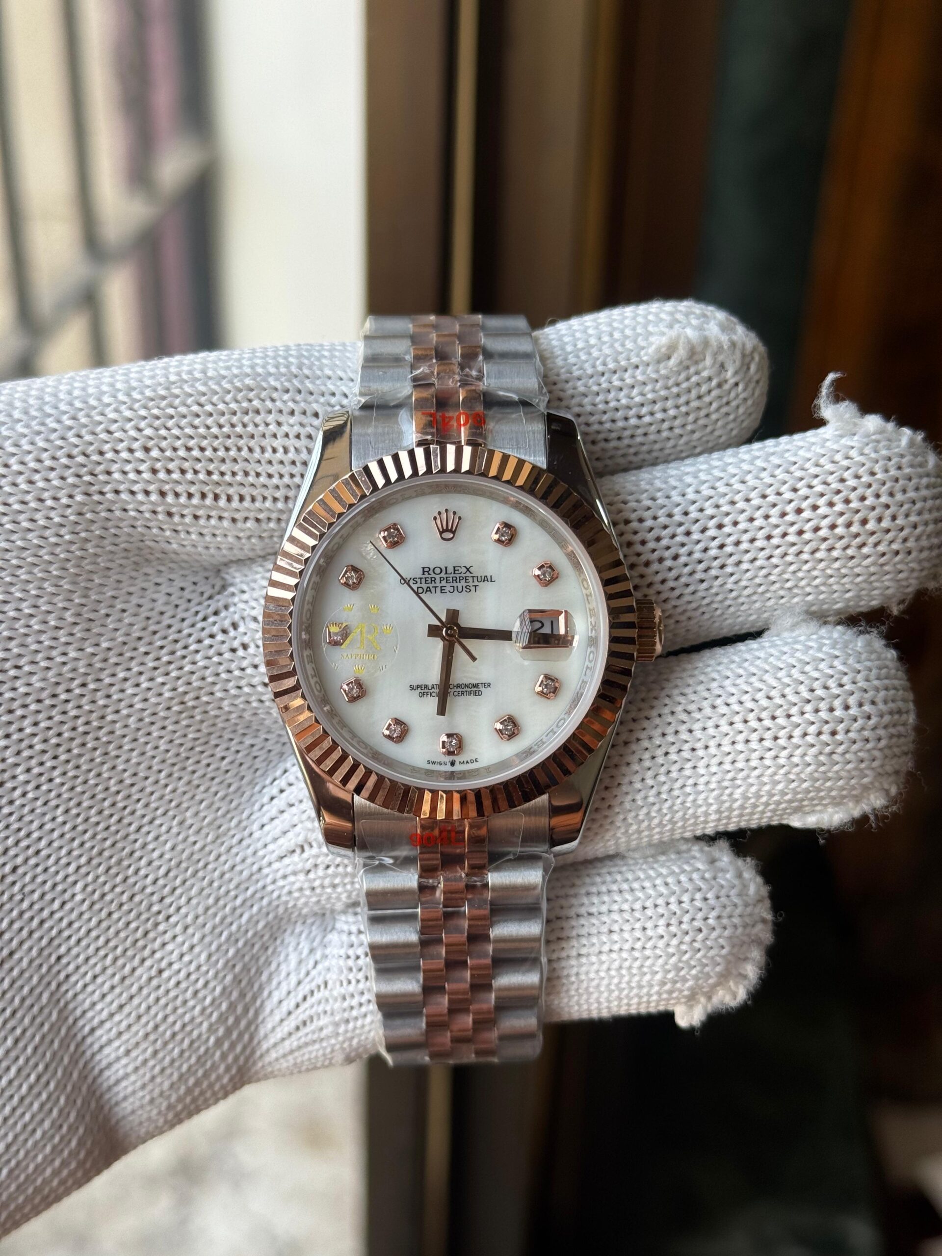 Rolex Datejust 41 MOP Diamonds Dial Boite