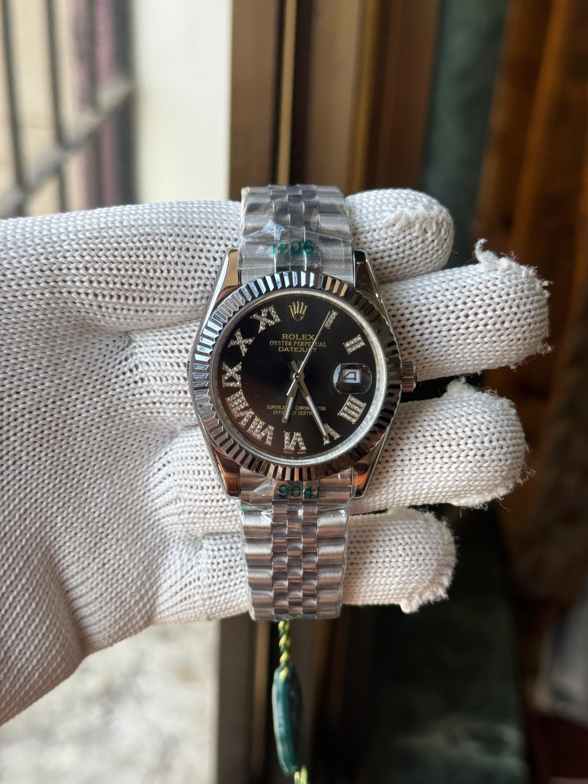 Rolex Datejust 31 Steel Black Roman Dial 278274